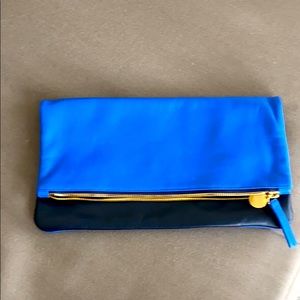 NWOT Clare V Dual Tone Fold Over Clutch